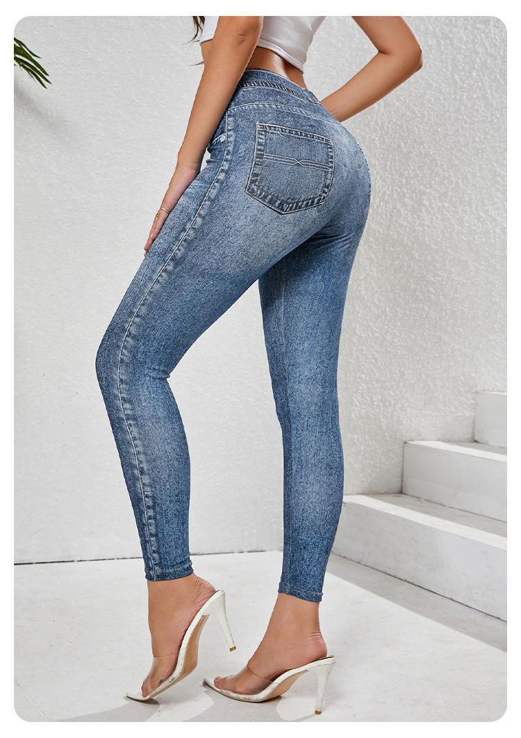 Womens Classic Medium Wash High Waist Skinny Ankle Jeans